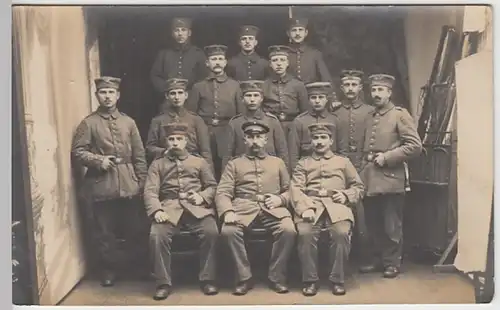 (18971) Foto AK Militaria, Soldaten, Verlag Mühlhausen, Els., Feldp. 1915