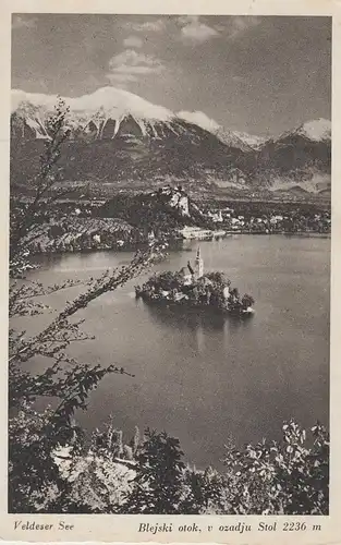 (108237) AK Bled, Bleder See, Veldeser See, Blejsko jezero vor 1945