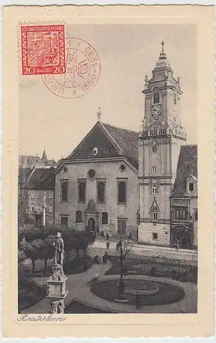 (32179) AK Bratislava, Rathaus, 1930