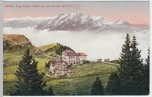 (7980) AK Rigi-Staffel, Pilatus, vor 1945