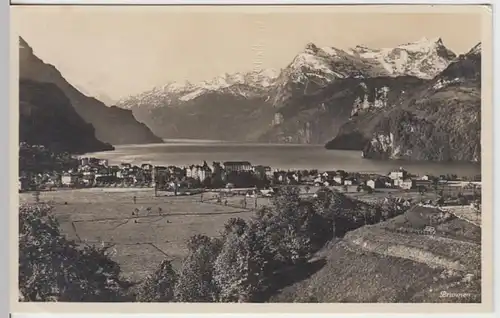 (17958) Foto AK Brunnen (Schwyz, Schweiz), Ortsansicht 1926