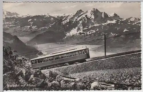 (14608) Foto AK Rigi, Rigi-Bahn, Pilatus, nach 1945