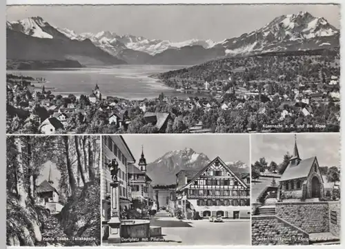 (14591) Foto AK Küssnacht, Schwyz, Mehrbildkarte, nach 1945