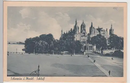 (97775) AK Schloss Schwerin, Meckl., Stadtseite, vor 1945