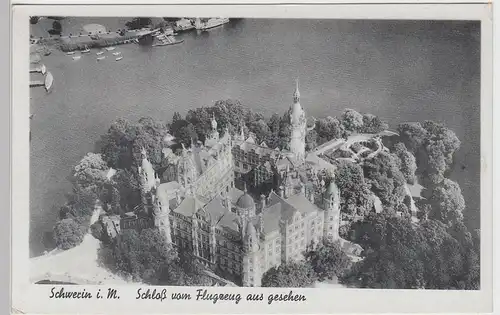 (97773) AK Schloss Schwerin, Meckl., Luftbild 1933-45