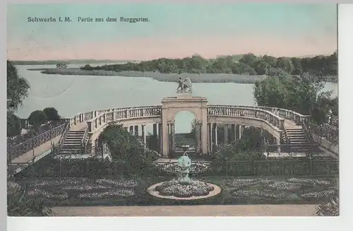 (84235) AK Schwerin, Meckl., Schlossgarten 1909