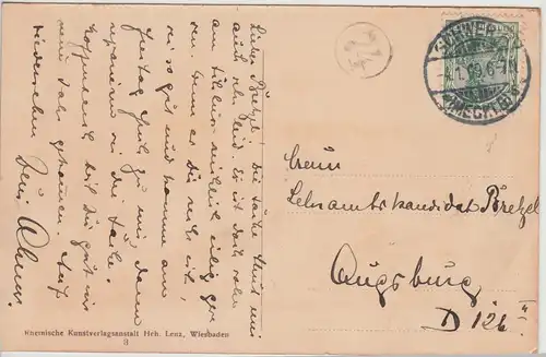 (115475) AK Schwerin, Terrasse im Burggarten 1909