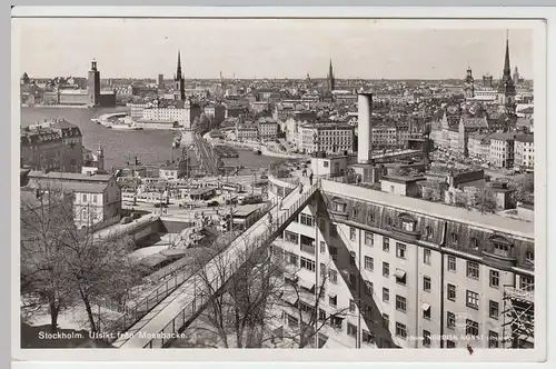 (53709) Foto AK Stockholm, Utsikt fran Mosebacke, nach 1945