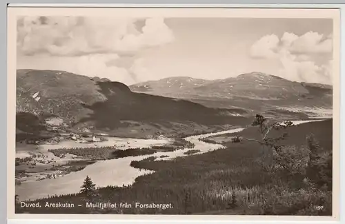 (53706) Foto AK Duved, Äreskutan, Mullfjället fran Forsaberget, nach 1945