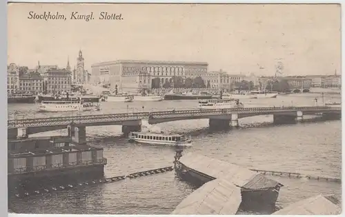 (46016) AK Stockholm, Kungl. Slottet, Schloß, 1922