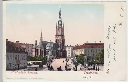 (31217) AK Stockholm, Kirche Riddarholmskyrkan, 1904