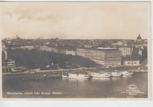 (109993) Foto AK Stockholm, Utsikt från Kungl. Slottet, Straßenbahn 1928