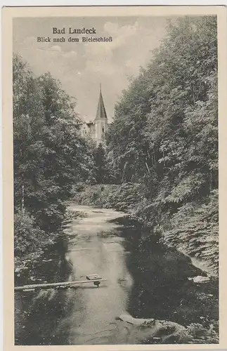 (98796) AK Bad Landeck, Ladek-Zdrój, Bieleschloss, vor 1945