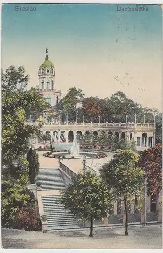 (93841) AK Breslau, Wroclaw, Liebichshöhe, 1912