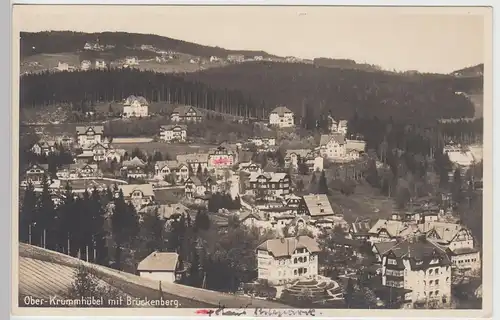 (89306) Foto AK Karpacz, Ober Krummhübel, Brückenberg, vor 1945