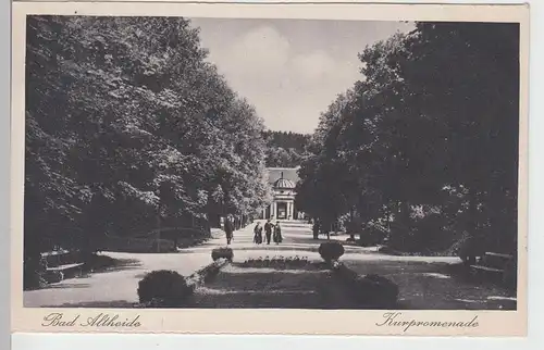 (88124) AK Bad Altheide (Polanica-Zdrój), Kurpromenade vor 1945