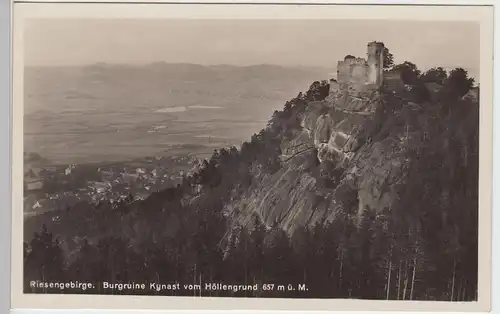 (87527) Foto AK Jelenia Góra, Kynastburg, Burg Chojnik 1930