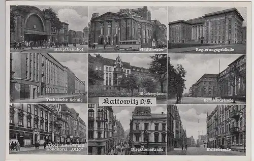 (85687) AK Kattowitz, Katowice, Mehrbild, Feldpost 1940