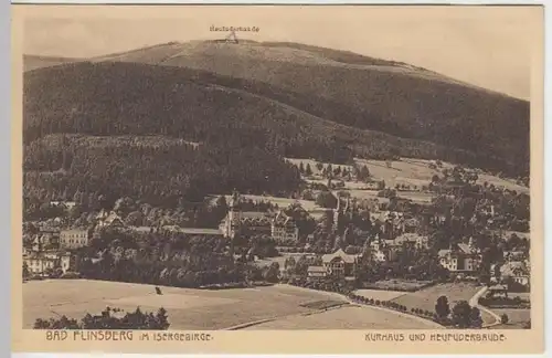 (7605) AK Bad Flinsberg, Schlesien, Kurhaus, Panorama, vor 1945