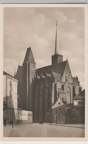 (75533) Foto AK Breslau, Wroclaw, Kreuzkirche von der Martinistr., vor 1945