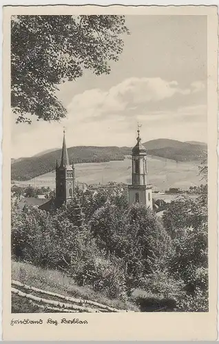 (75531) AK Friedland in Niederschlesien, Mieroszów, Kirchen 1939