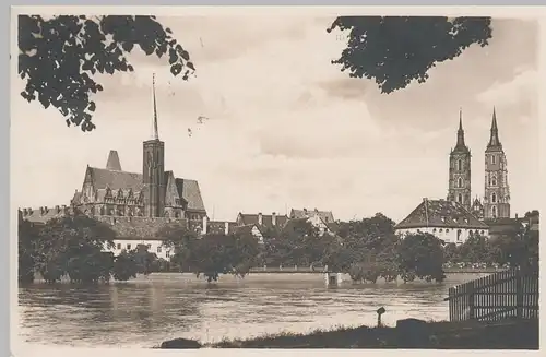 (72600) Foto AK Breslau, Wroclaw, Kreuzkirche und Dom 1940