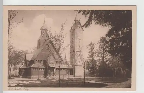 (71274) AK Brückenberg (Karpacz Górny) i. Riesengebirge, Kirche Wang v. 45