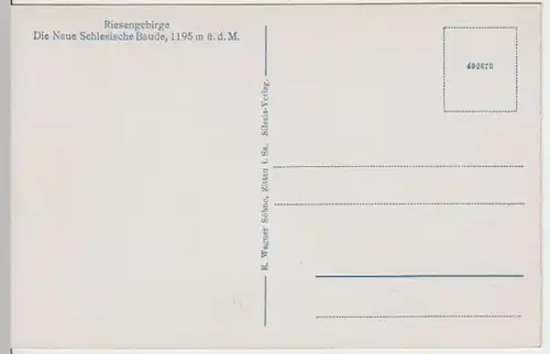 (5889) AK Riesengebirge, Neue Schlesische Baude, vor 1945