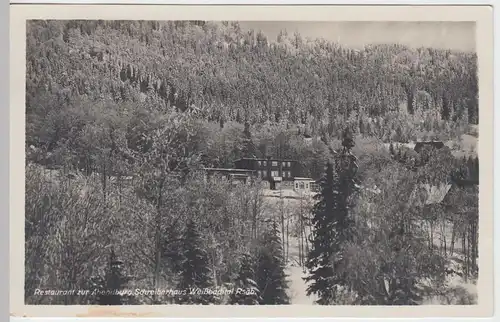 (56914) Foto AK Weißbachtal / Riesengebirge, Schreiberhaus, Rest. z. Abendburg
