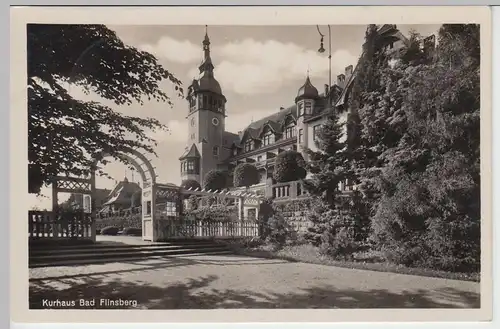 (44250) Foto AK Bad Flinsberg, Swieradow-Zdroj, Kurhaus, 1932