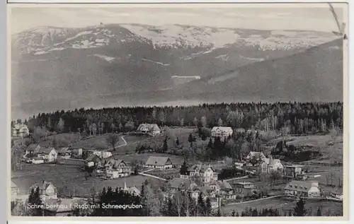 (4047) AK Schreiberhau, Riesengeb., Panorama, Schneegruben 1933