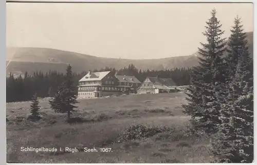 (39894) Foto AK Schlingelbaude im Riesengebirge 1930