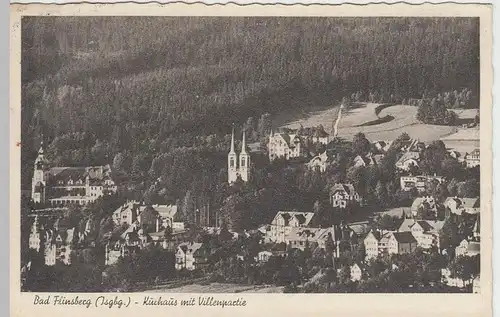 (39797) AK Bad Flinsberg, Swieradów-Zdrój, Kurhaus mit Villenpartie 1937