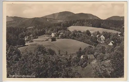 (39637) Foto AK Bad Charlottenbrunn, Jedlina-Zdrój 1938