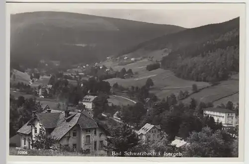 (39550) Foto AK Bad Schwarzbach im Isergebirge, Czerniawa-Zdrój vor 1945