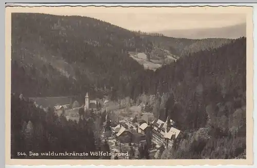 (35403) Foto AK Wölfelsgrund, Miedzygorze, Totale, vor 1945