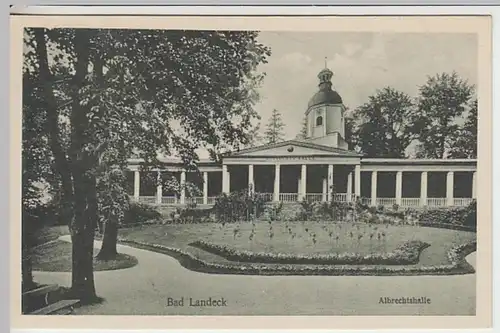 (24979) AK Bad Landeck, Ladek-Zdroj, Albrechtshalle, vor 1945
