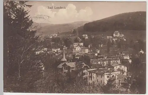 (21622) AK Bad Landeck, Ladek-Zdroj, Panorama, Sonderstempel 1926