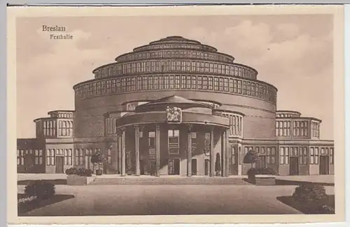(21358) AK Breslau, Wroclaw, Festhalle, Jahrhunderthalle, aus Leporello ab 1913