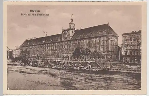(21003) AK Breslau, Wroclaw, Universität, aus Leporello vor 1945