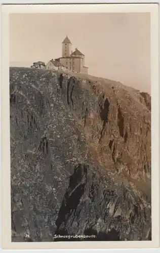 (18487) Foto AK Riesengebirge, Schneegrubenbaude, vor 1945