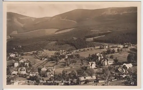 (11599) Foto AK Brückenberg, Karpacz Gorny, Schlesien, Panorama 1934