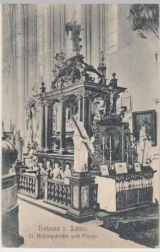 (110720) AK Trebnitz, Trzebnica, St. Hedwigskirche u. Kloster, Inneres, 1910/20e