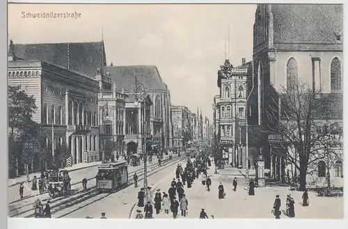 (107613) AK Breslau, Wroclaw, Schweidnitzerstraße, 1910/20er