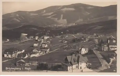 (1069) Foto AK Brückenberg, Karpacz Górny, Totale 1933