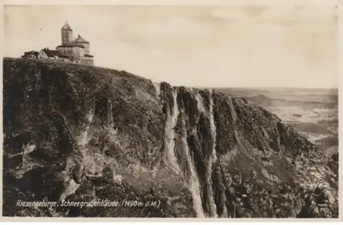 (1038) Foto AK Schneegrubenbaude im Riesengebirge 1920/30er