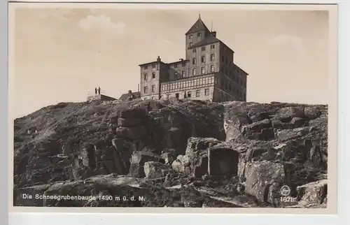 (101628) Foto AK Schneegrubenbaude, Schronisko nad Śnieżnymi Kotłami, 1932