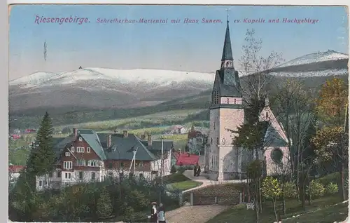 (100140) AK  Riesengebirge, Schreiberhau, Mariental, Haus Sunem 1928