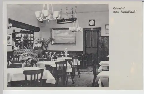 (95438) AK Heikendorf, Hotel Friedrichshöh, Inneres, 1940er