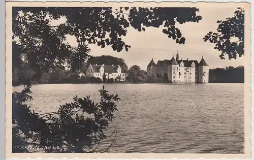 (95368) Foto AK Glücksburg (Ostsee), Schloss, 1936